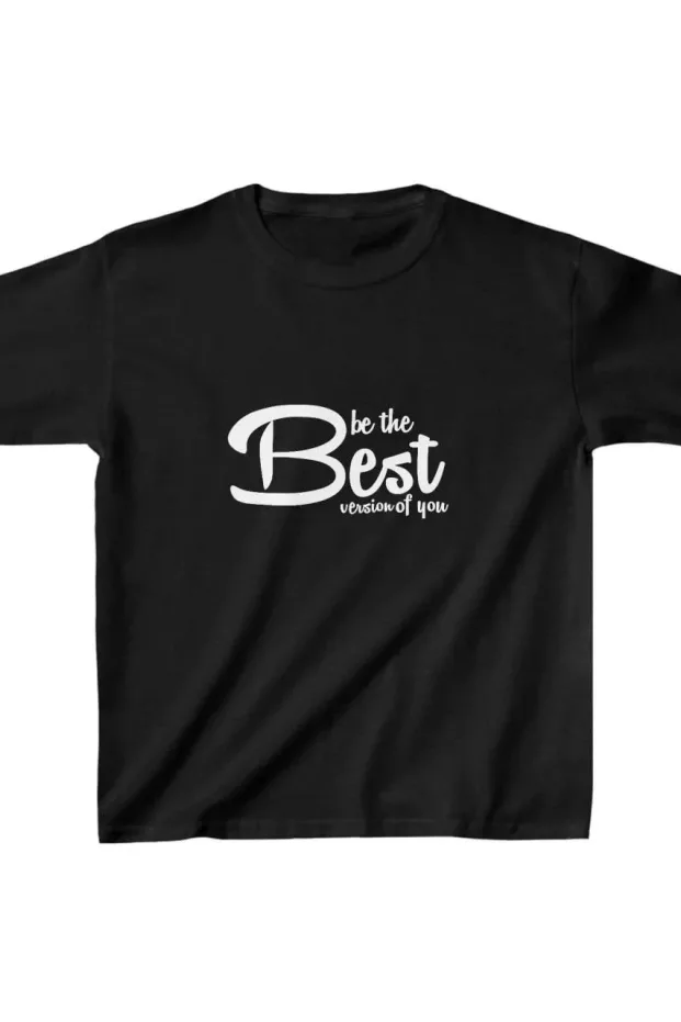 Bluzë e Zezë për Fëmijë Oversize me Print dhe Jakë Biçiklete 1