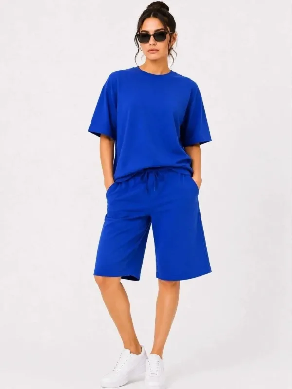 Koma 2 Parçeyî Oversize Du Têl Şort 6
