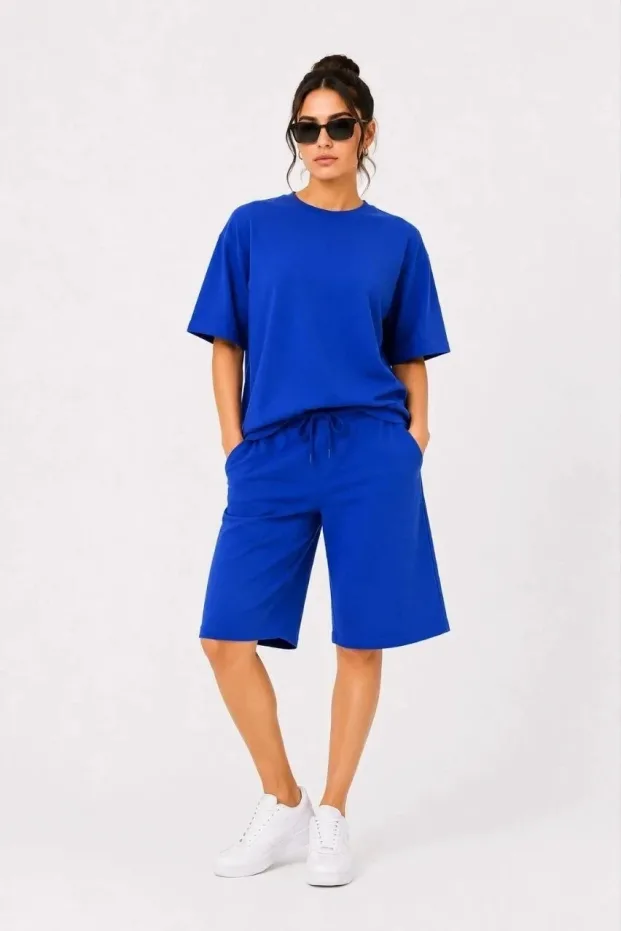 Γυναικείο Σετ 2 Τεμαχίων Oversize Δίνημα Σορτς 6