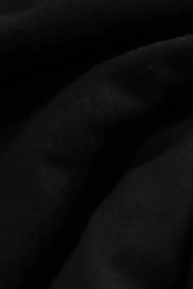 Ženska crna oversized biciklistička kragna sa printom majica 5