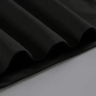 Женски црн oversize велосипед јака кафе дезен печатење маица 3