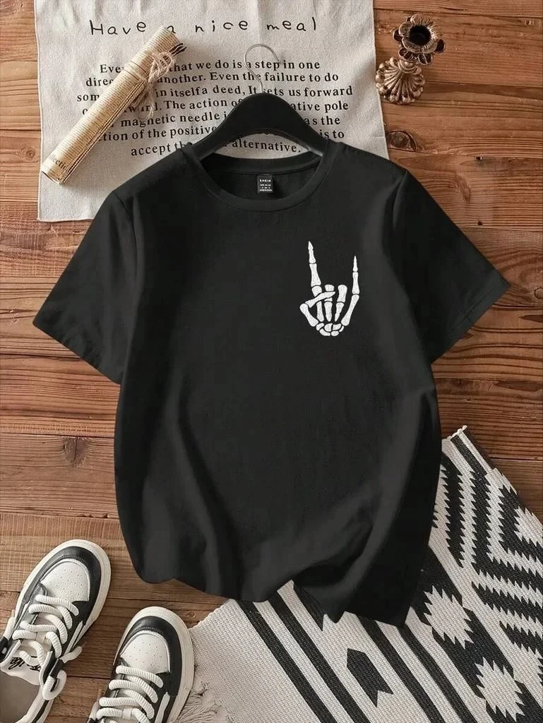 Ženska Crna Oversize Bicikli Kragna Print Majica