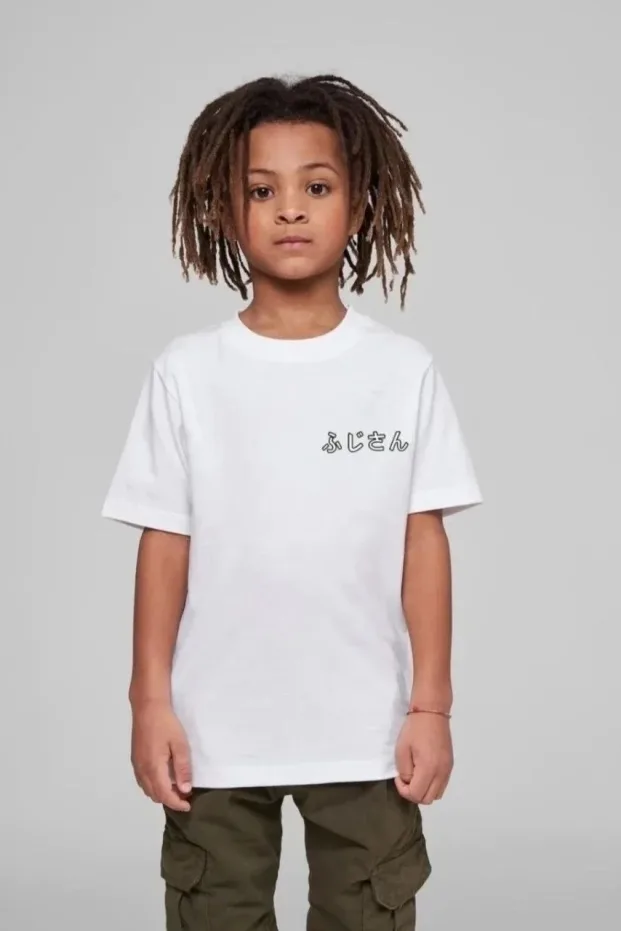 Uşaq Ağ Çap Oversize Velosiped Yaxalı T-shirt 3