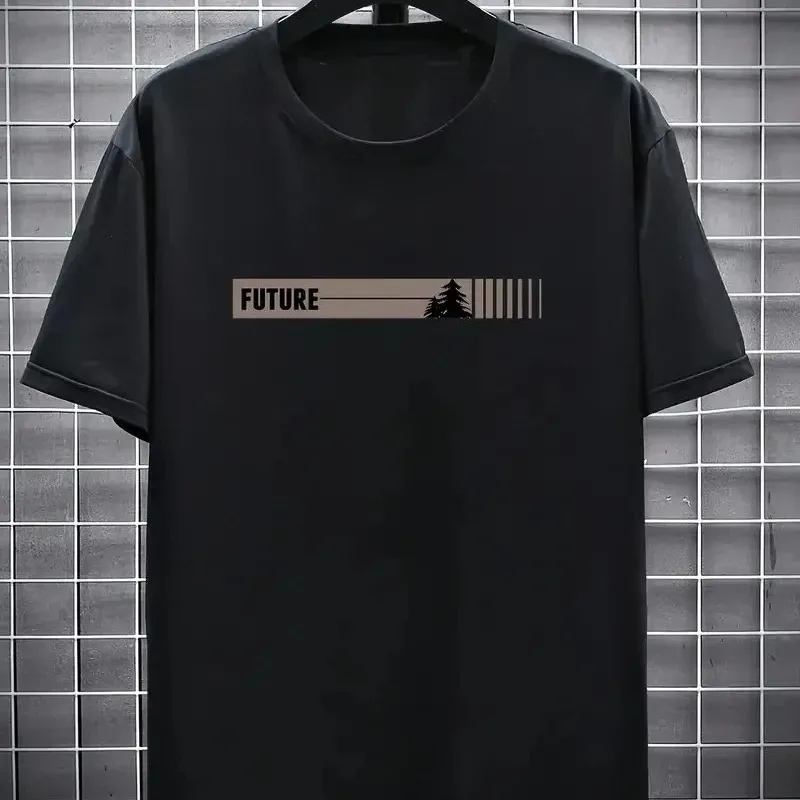 Kişi Qara Oversize Velosiped Yaxalı Çap T-Shirt