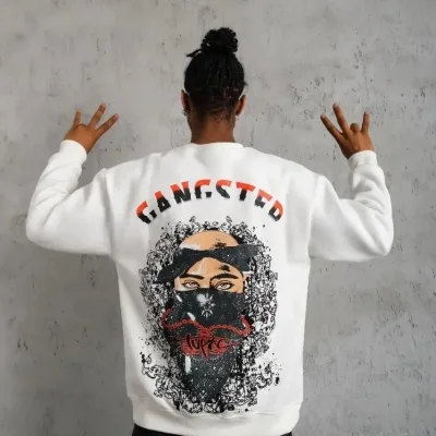 Muršćo Parne 3 Iplik Pamuklo Biciklet Jakha Baskiplo Sweatshirt 2