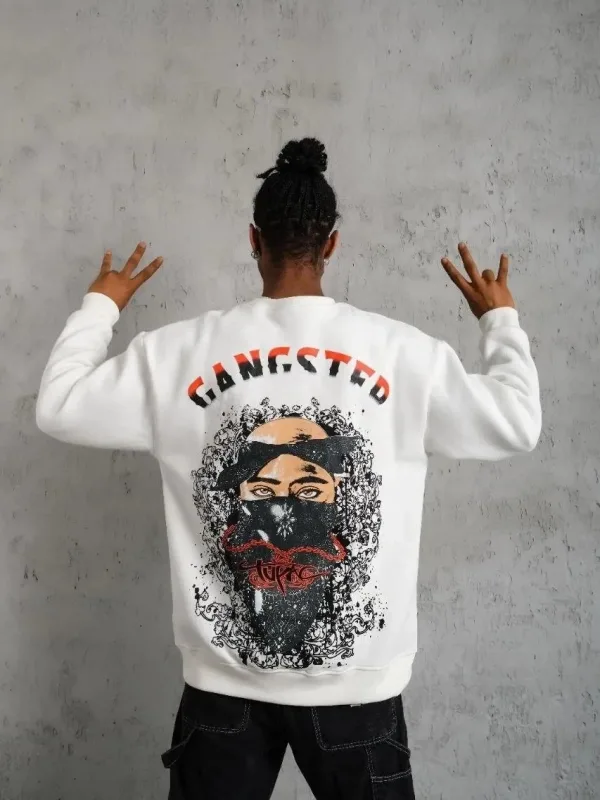 Muršćo Parne 3 Iplik Pamuklo Biciklet Jakha Baskiplo Sweatshirt 2