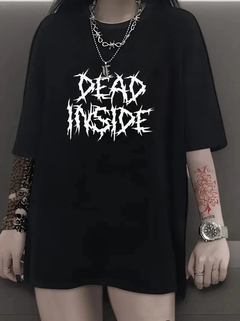 Femeia Tricou Negru Oversize cu Guler Bicicletă, Mânecă Scurtă