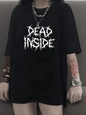Femeia Tricou Negru Oversize cu Guler Bicicletă, Mânecă Scurtă