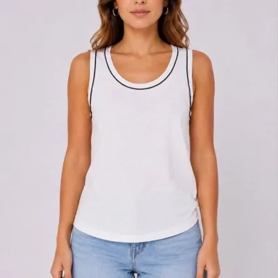 Women's 3-Piece Set Sleeveless Scoop Neck Sports Tank Top 2