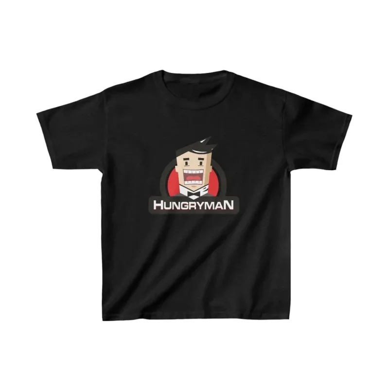Детска црна oversize памучна маица со принт