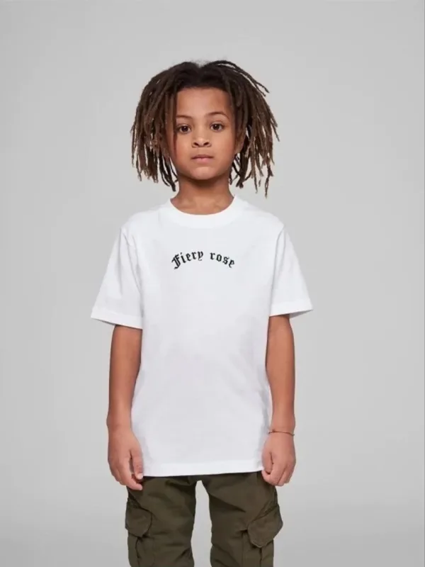 Dětské bílé oversized tričko s potiskem 3