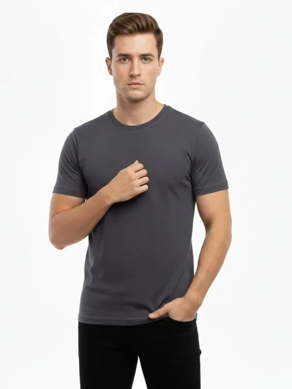 Pánsky dymový slim fit elastický bicyklový tričko 4