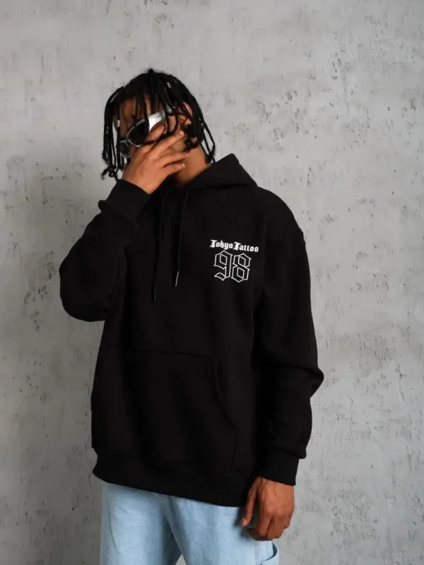 Murš Albo 3 Firă Bumbac Capușon Printat Sweatshirt
