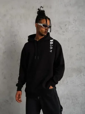 Muršćo Kale Oversize 3 Iplik Pamuklo Kapušonlo Baskiplo Sweatshirt