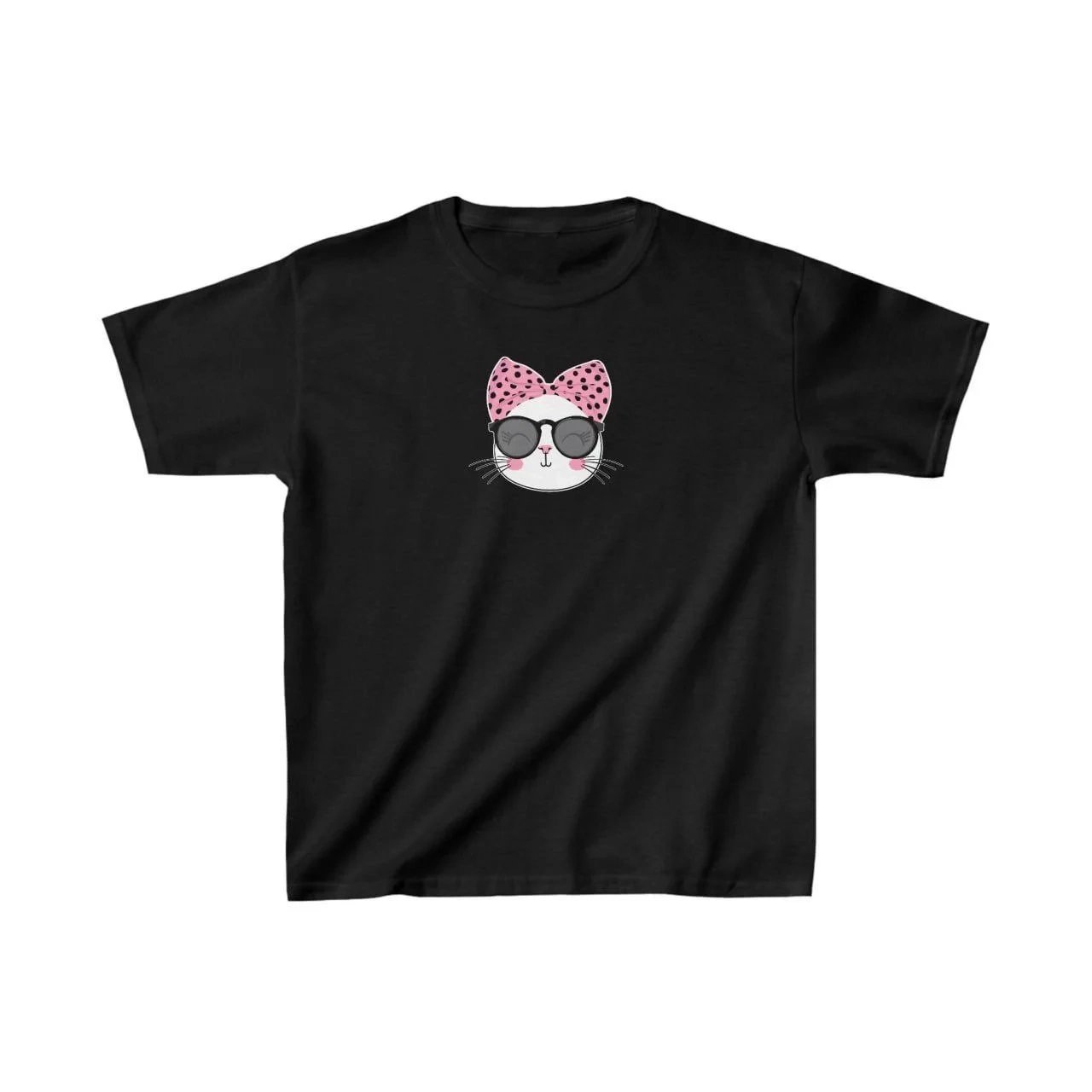Bluzë për fëmijë e zezë me printim, oversize 1