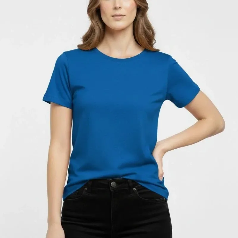 Tîşorta Bingeha Bisîkletê ya Jinan a Îndîgo Slim Fit Likra