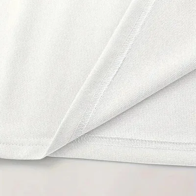 Muška bela oversize bicikli kragna štampana majica 2