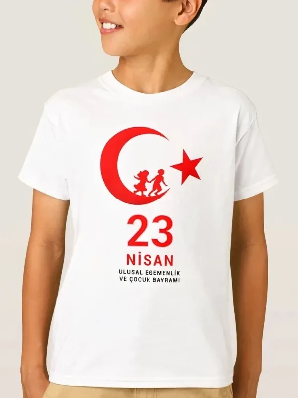 Bluzë për fëmijë e bardhë me jakë biçiklete me print 23 Prill 2