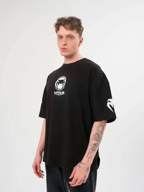 Bărbat Negru Guler Bicicletă Imprimat Mânecă Scurtă Tricou 2