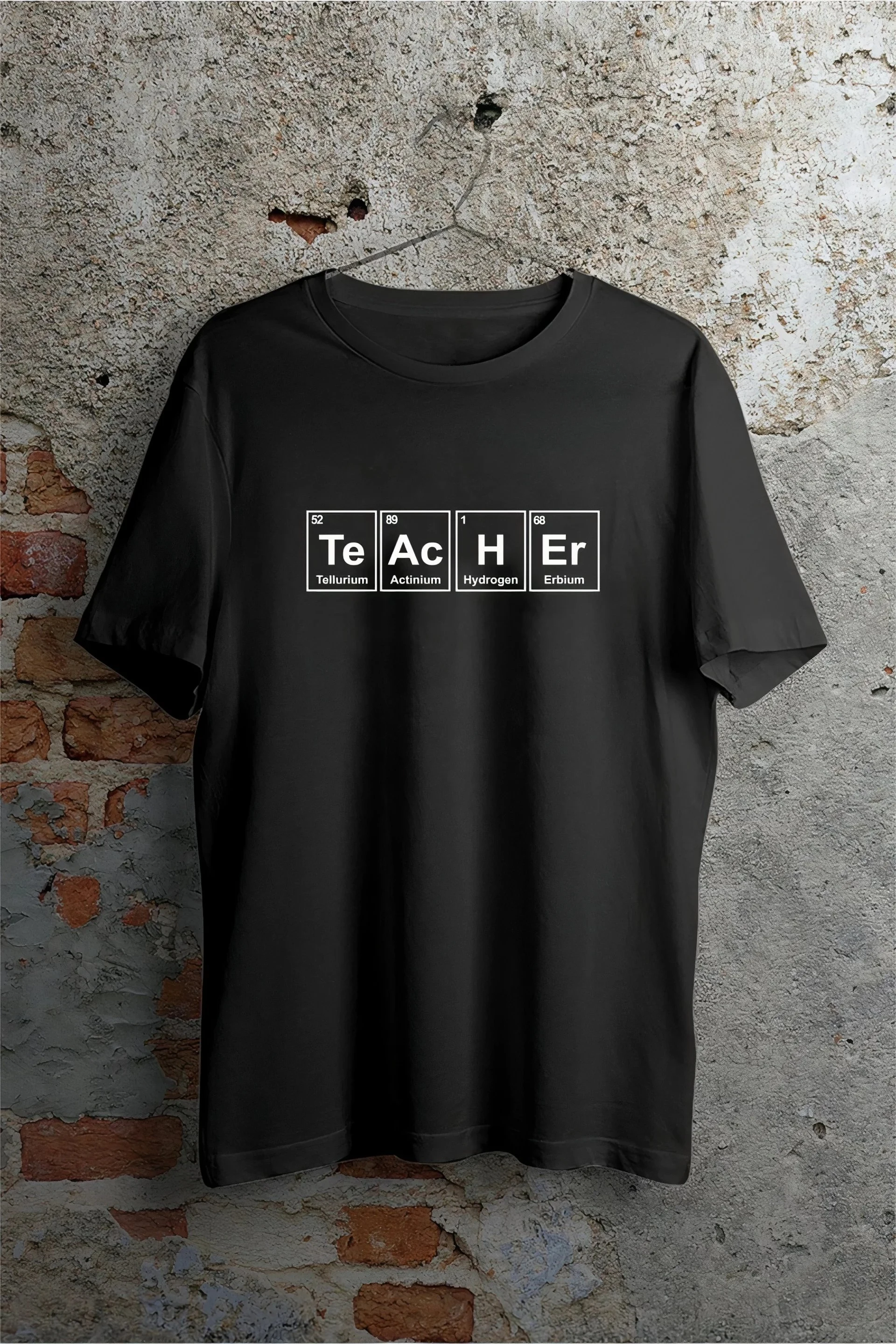 Kişi Ağ Çapraz Yaka Çap Kimya Müəllimi T-shirt