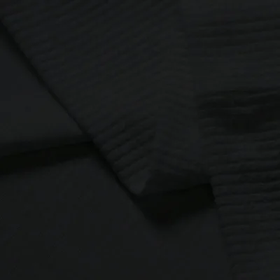 Muški crni polo kragna oversize rebrasta tkanina 100% pamuk širok kroj bicikli kragna 4