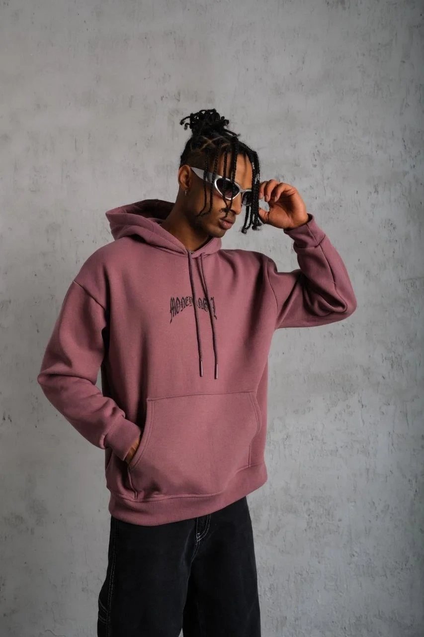 Muršćo Ruža Šuko 3 Iplik Pamuklo Baskiplo Kapušonlo Čeplo Sweatshirt 2