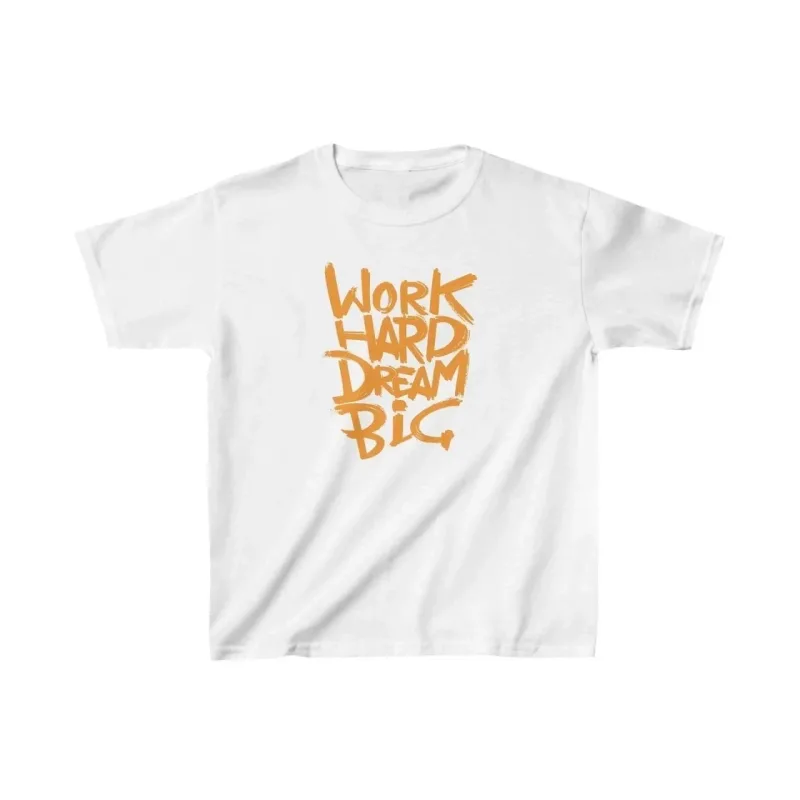 Tricou pentru copii, alb, cu imprimeu, guler rotund, croială lejeră