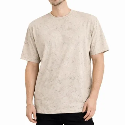 Машки беж oversize кисело перење бицикли јака маица 3