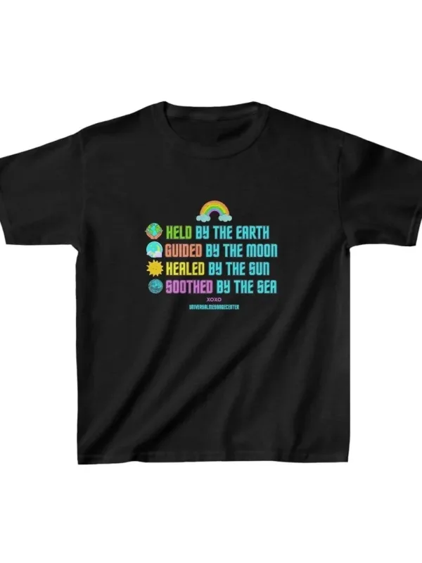 Bluzë për fëmijë e zezë oversize me print 1
