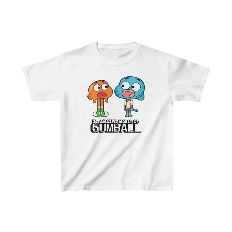 Παιδικό Λευκό Τυπωμένο Βαμβακερό Oversize T-Shirt