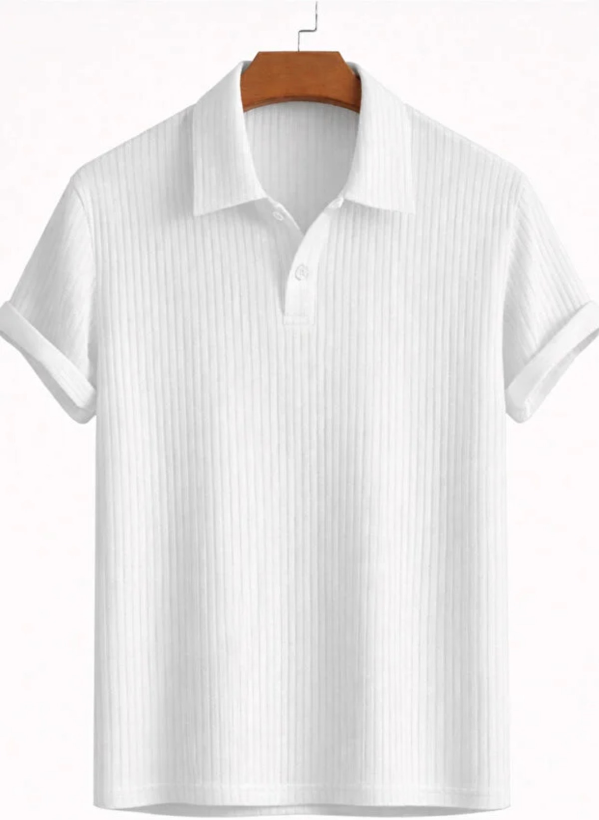 Siyah Beyaz 2'li Paket Erkek Oversize Fitilli Polo Yaka 3