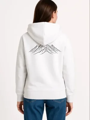 Femeie Albă 3 Fire Bumbac Glugă Penguin Imprimat Sweatshirt