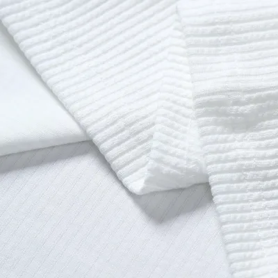Ανδρικό Λευκό Πόλο Oversize Ριμπέ Ύφασμα 100% Βαμβακερό Φαρδιά Κόψη Λαιμόκοψη Ποδηλάτου 5