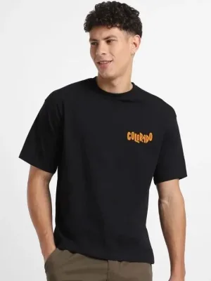 Kişi Qara Oversize Çap Qısaqol Köynək