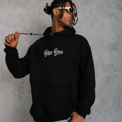 Mêr Reş 3 Têl Pembû Kêşkêşî Çapkirî Sweatshirt 6