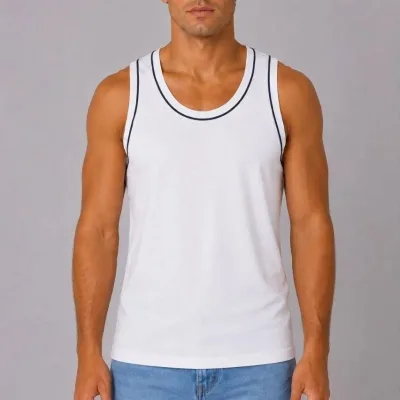 Men's 3-Piece Set Cycling Neck Sleeveless Sports Vest 2