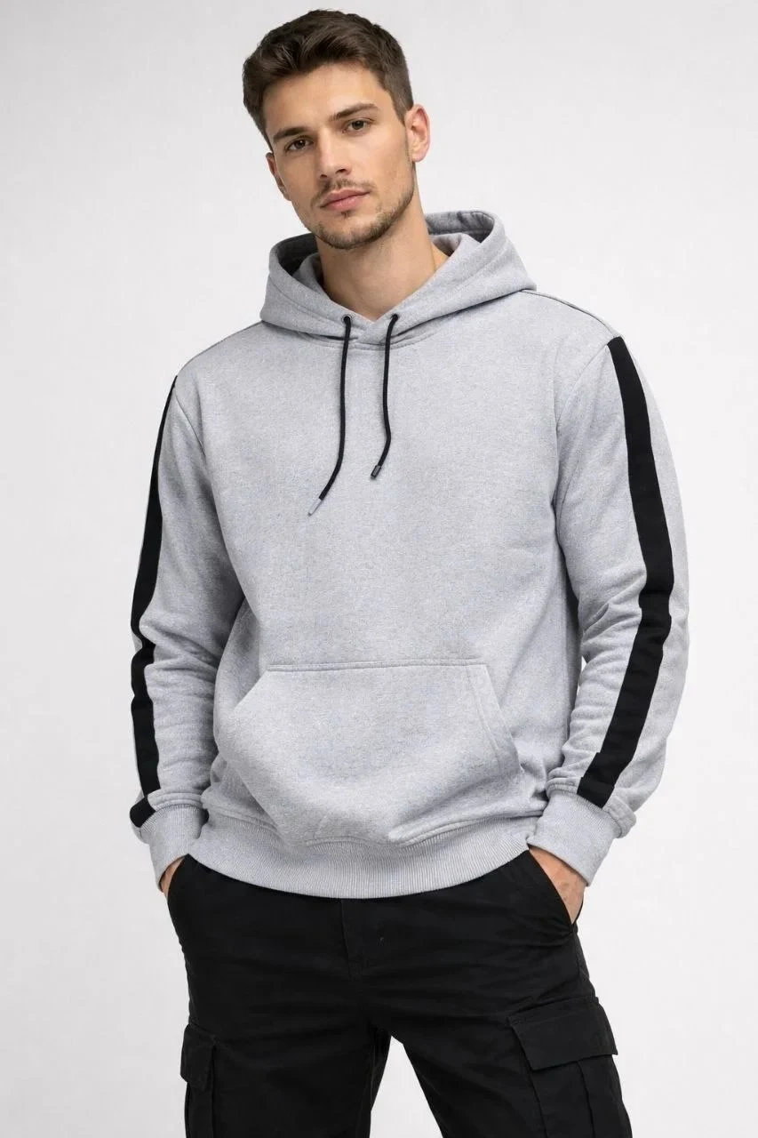 Murš Parne Oversize Dungat Capușon 3 Firă Bumbac Sweatshirt