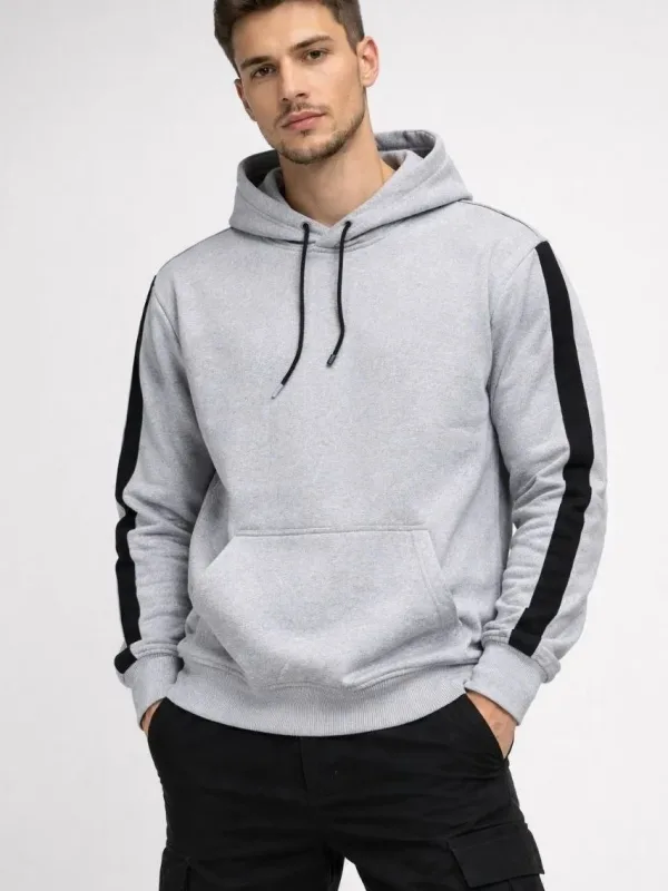 Murš Parne Oversize Dungat Capușon 3 Firă Bumbac Sweatshirt 1