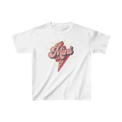 Детски бел печатен oversize T-shirt 1