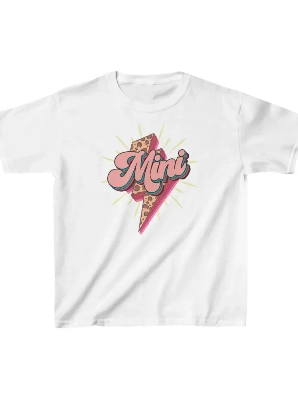 Детски бел печатен oversize T-shirt 1