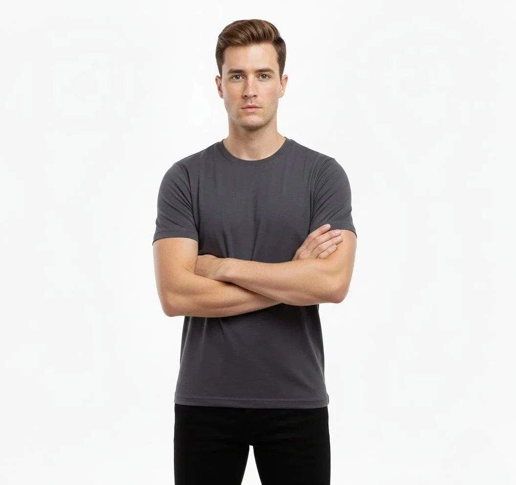 Pánsky dymový slim fit elastický bicyklový tričko