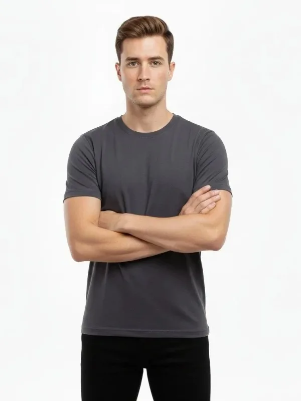 Pánsky dymový slim fit elastický bicyklový tričko 1