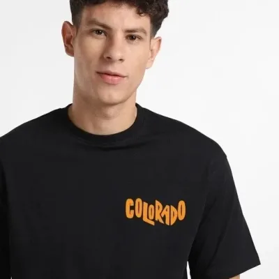 Kişi Qara Oversize Çap Qısaqol Köynək 3
