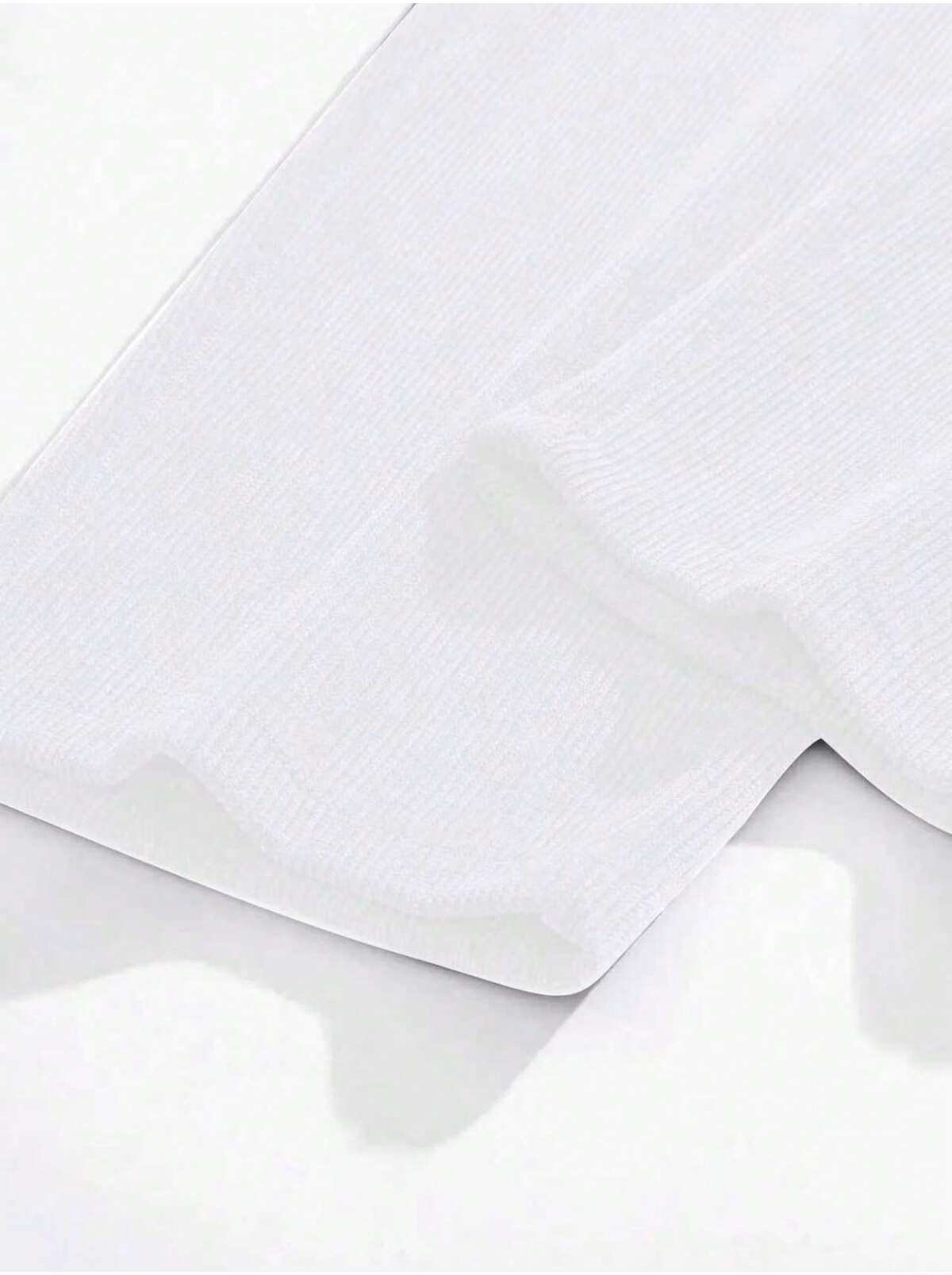 Erkek Beyaz Fitilli Ottoman Bol Kalıp Baggy Pantolon 3