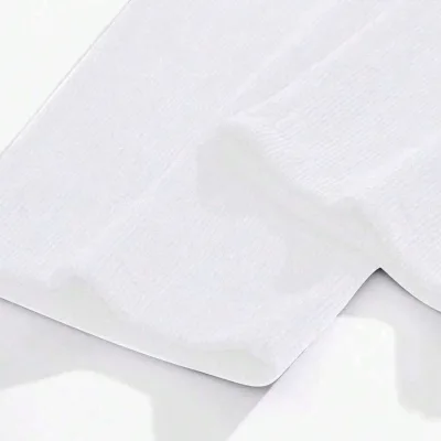 Mêr Pantolona Baggy Spî Bi Ribbed Ottoman û Qalibê Rehet 3