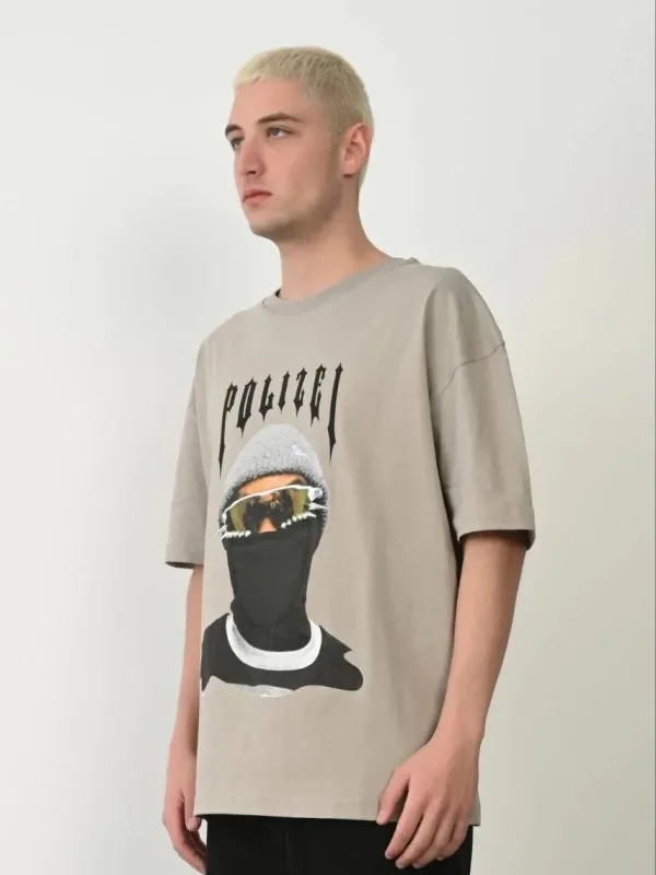Tîşorta Gewr a Oversize ya Bisîkletê ya Çapkirî 1