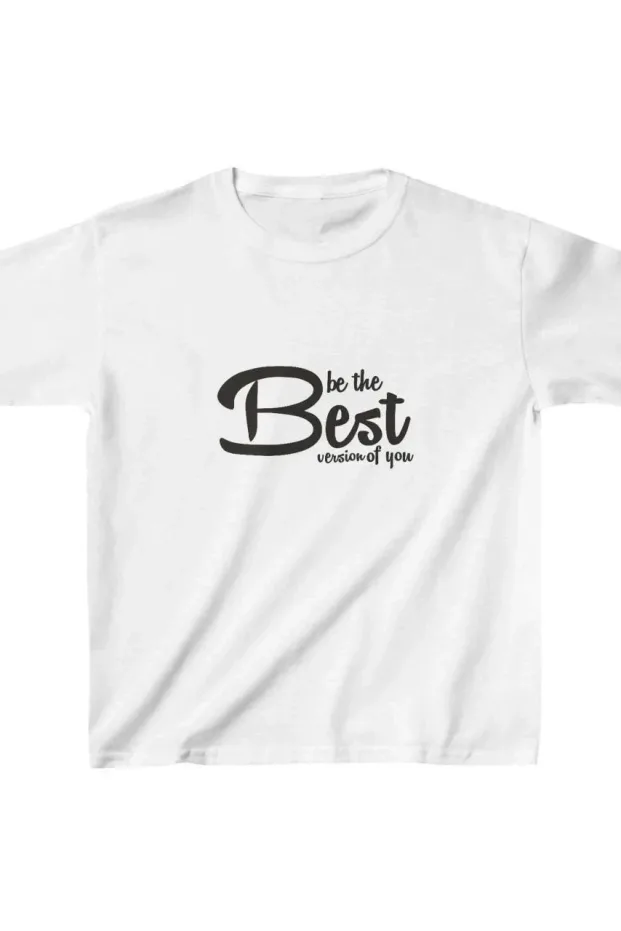 Children's White Printed Oversize Cotton T-Shirt 1