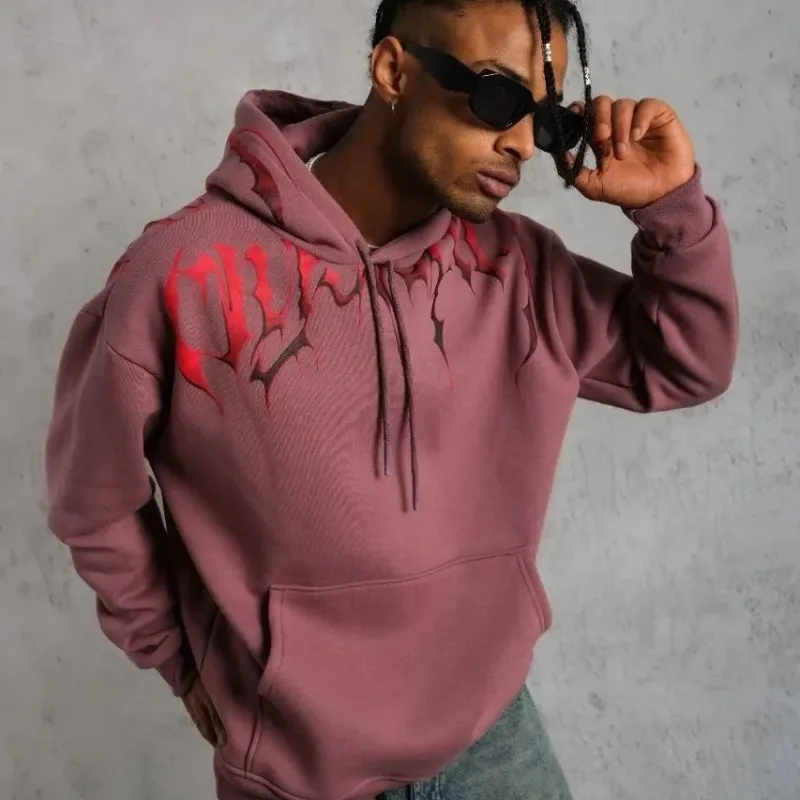 Muršćo Ruža Šuko 3 Iplik Pamuklo Baskiplo Kapušonlo Čeplo Sweatshirt