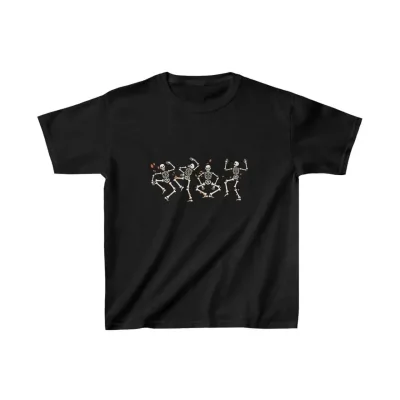 Bluzë e Zezë për Fëmijë Oversize me Print 1
