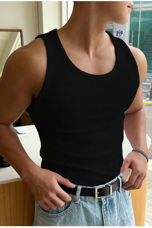 Kadın Siyah Halter Yaka Fitilli Likralı Spor Atlet 2